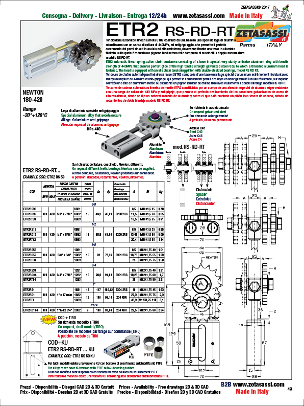 LINEAR DRIVE CHAIN TENSIONER